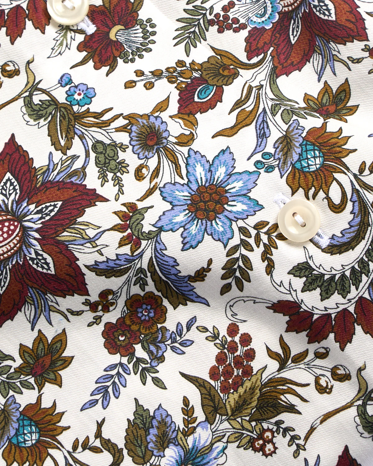 Floral Print Twill Contemporary Shirt - Image 6