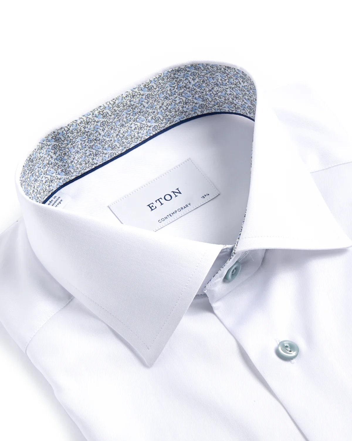 Floral Trim Signature Twill Contemporary Shirt - Image 2