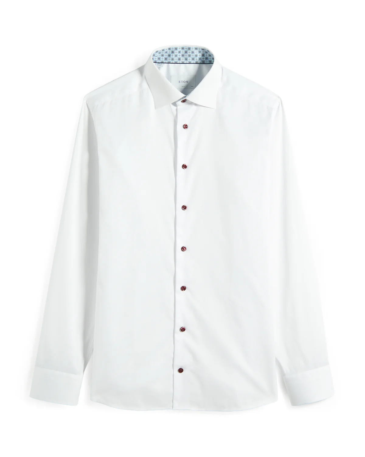 Geometric Effect Signature Twill Slim Shirt