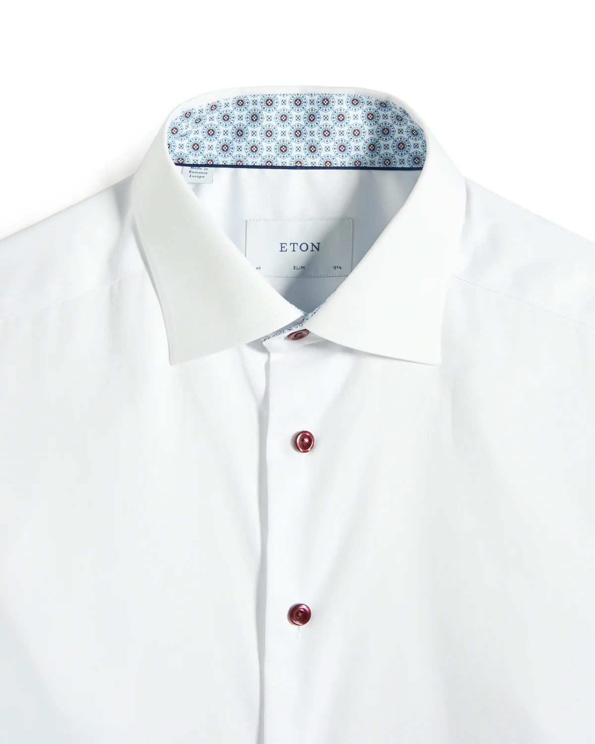 Geometric Effect Signature Twill Slim Shirt - Image 2