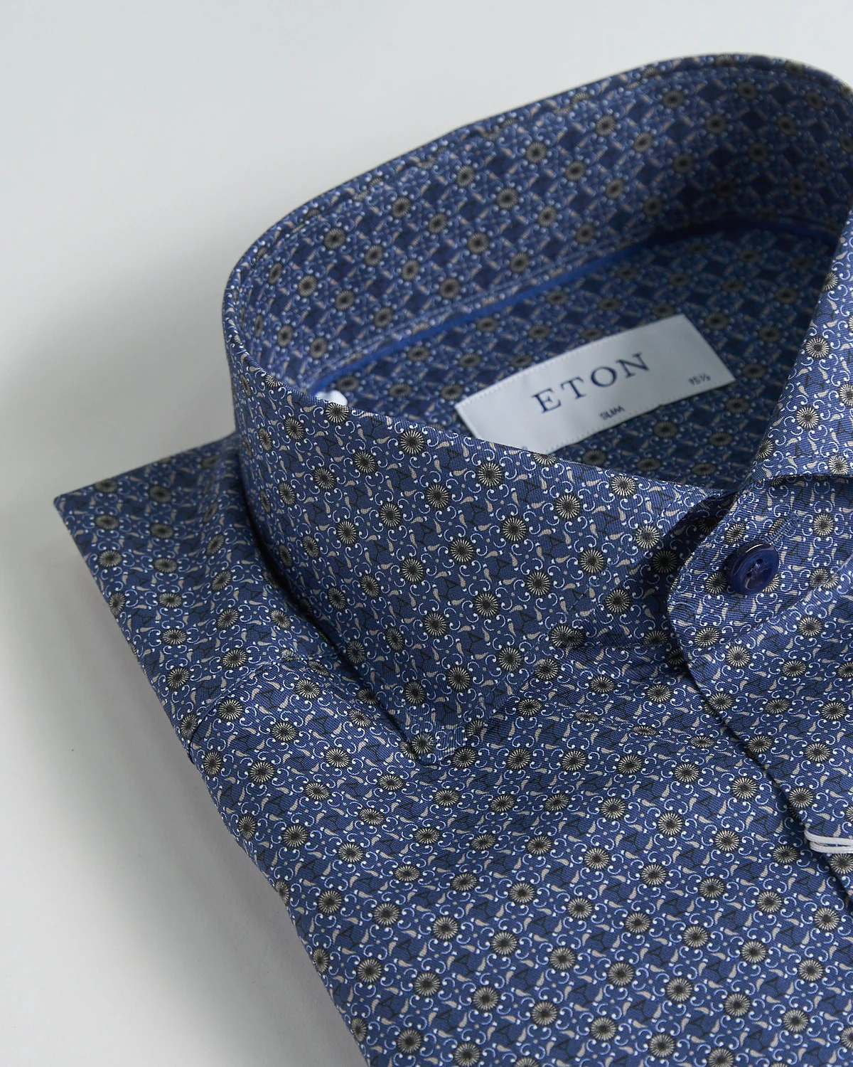 Geometric Print Twill Slim Shirt - Image 4
