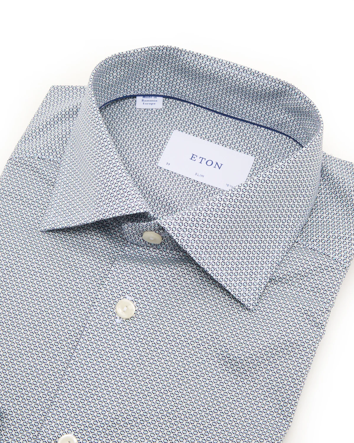 Geometric Slim Signature Twill Shirt - Image 2