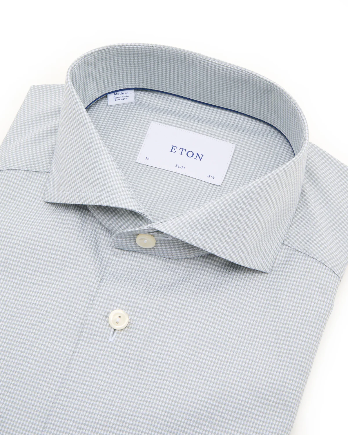Houndstooth Signature Twill Slim Shirt - Image 2