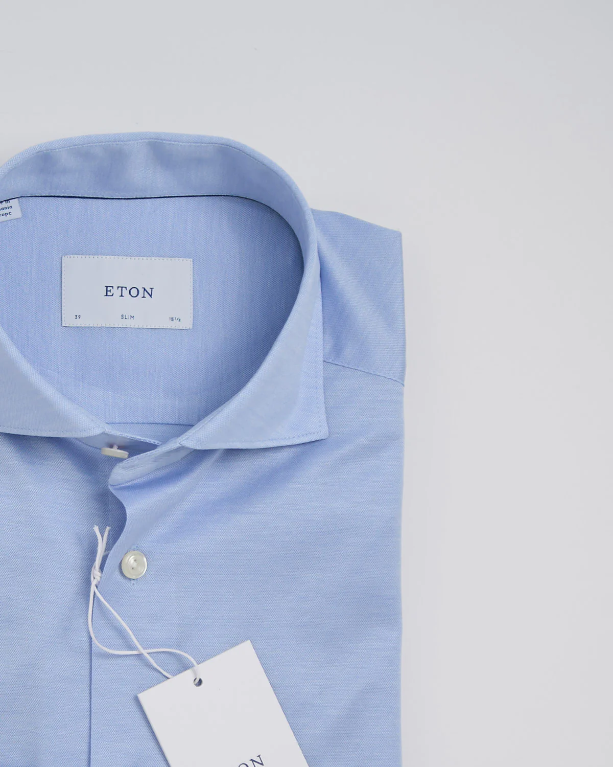 Light Blue Filo Di Scozia Oxford Shirt - Image 3
