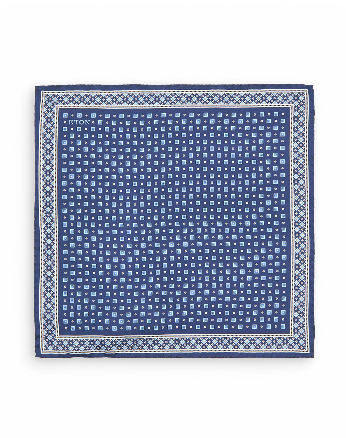 Medallion Floral Silk Twill Pocket Square - Image 3
