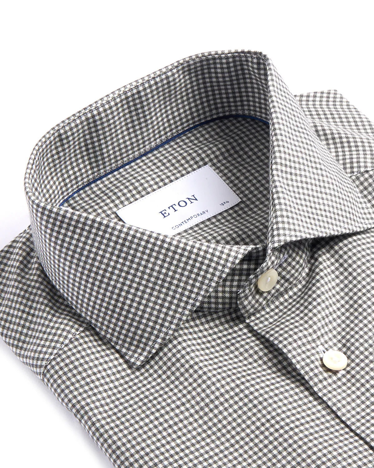 Mini Check Contemporary Flannel Shirt - Image 2