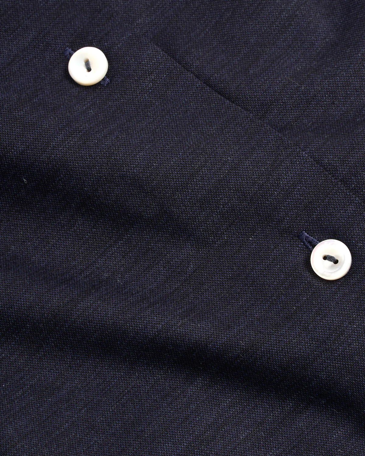 Navy Blue Merino Jersey Contemporary Shirt - Image 4