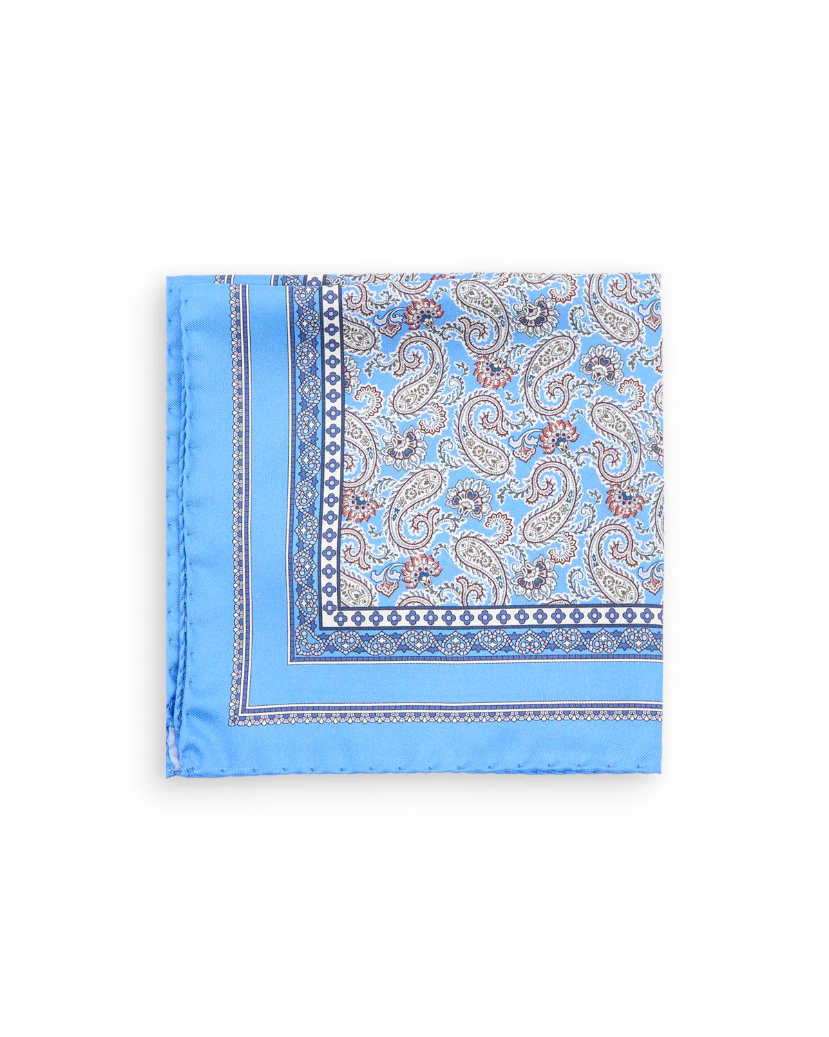 Paisley Silk Twill Pocket Square