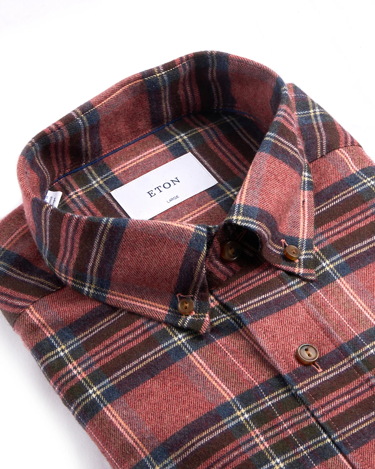Plaid Flannel Casual Fit Shirt - Image 3