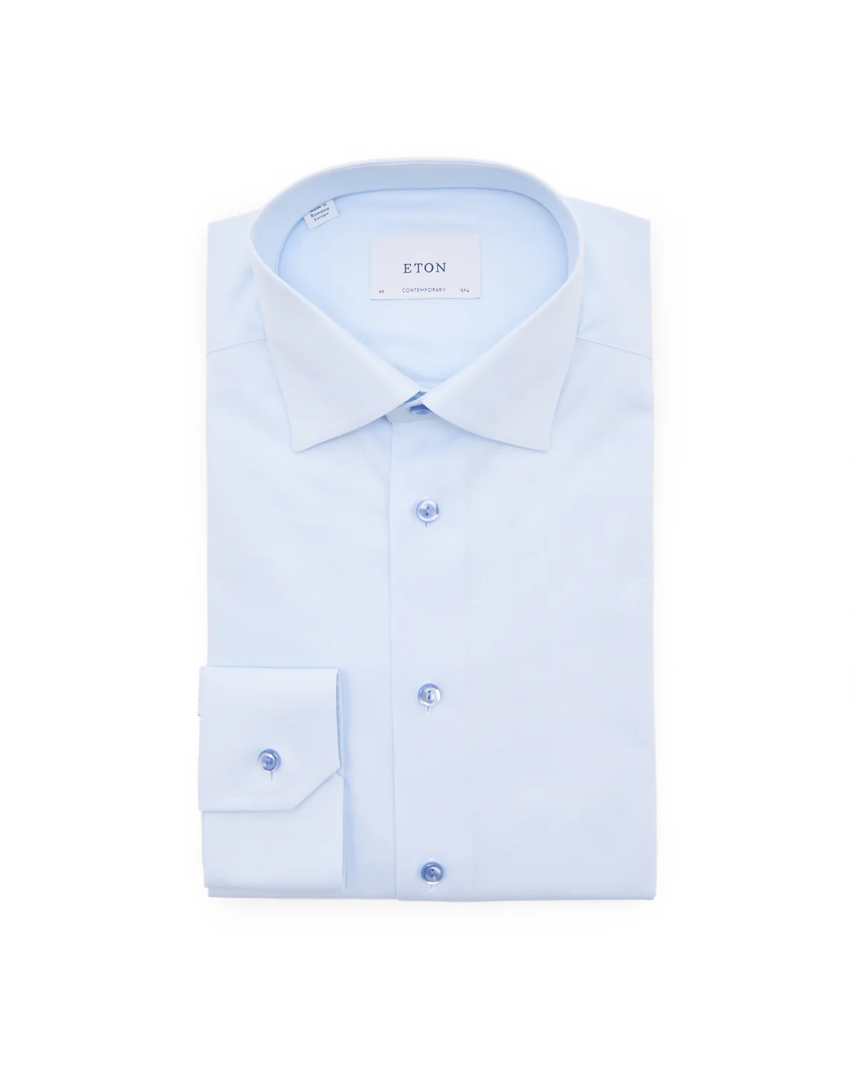 Solid Cotton & Tencel Contemporary Shirt