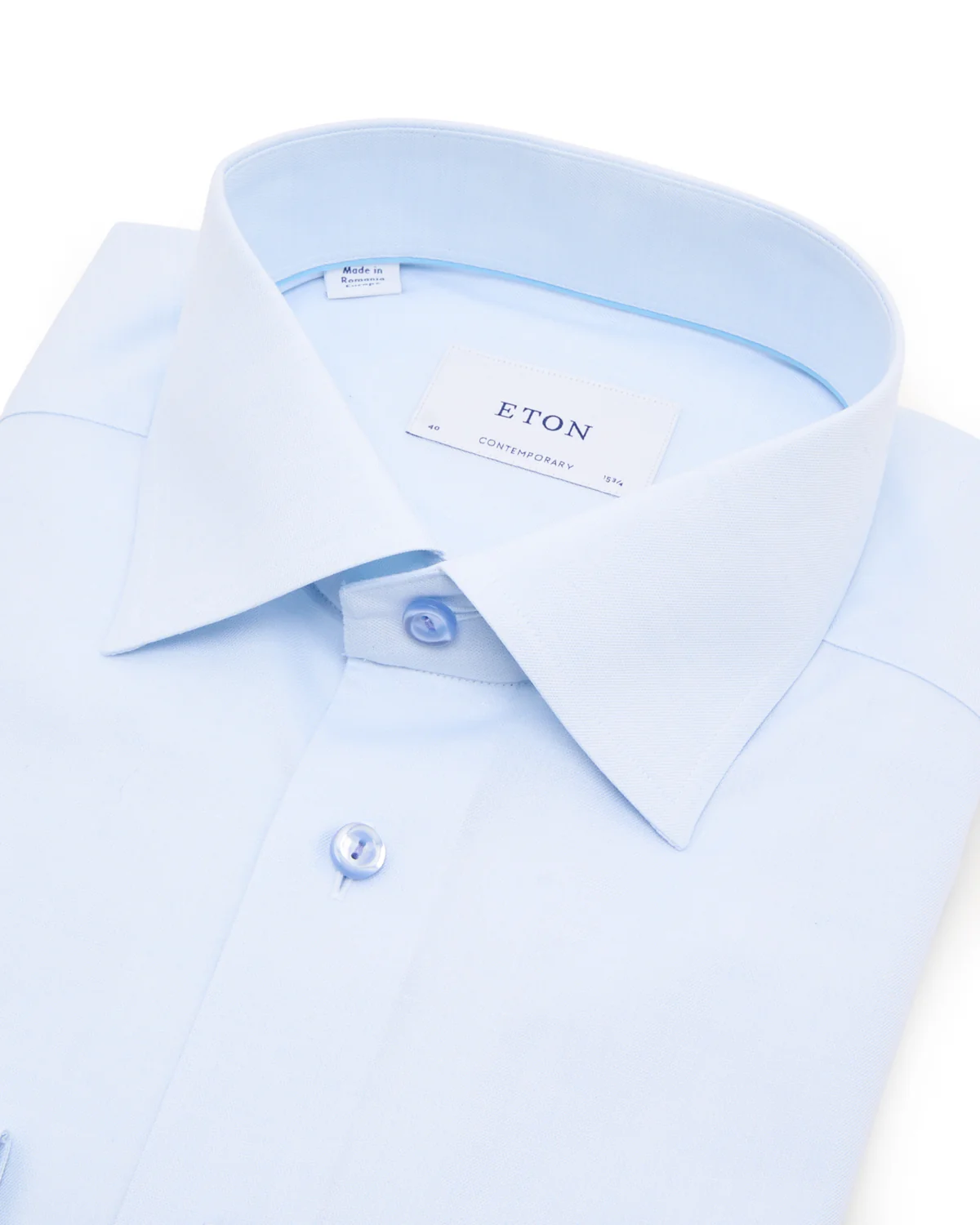 Solid Cotton & Tencel Contemporary Shirt - Image 2