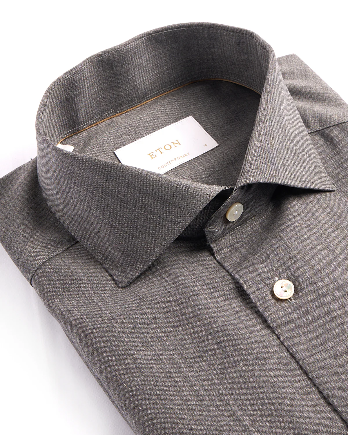 Solid Merino Wide Spread Contempoary Shirt - Image 2