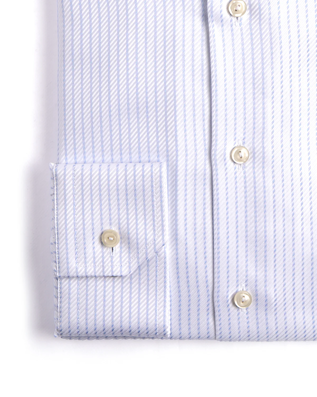 Striped Slim Fit King Twill Shirt Cut Away Collar - Image 3