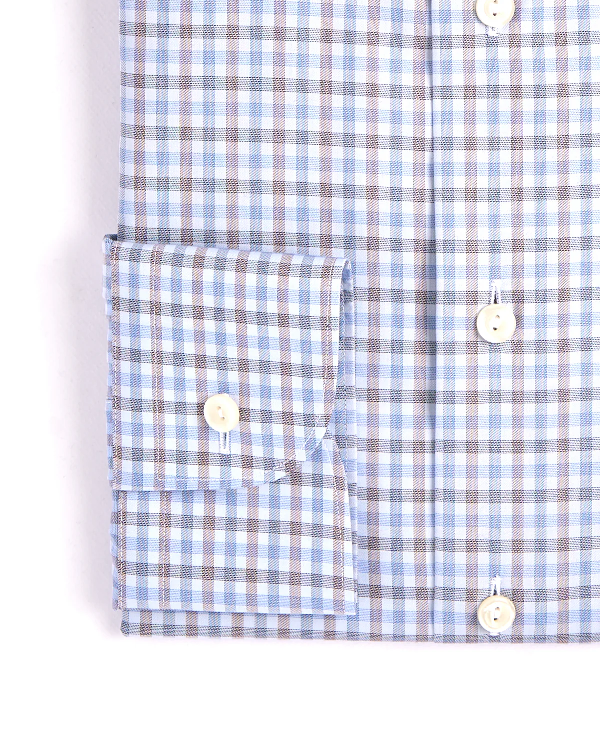 Three Colour Check Contemporary Shirt - Image 3