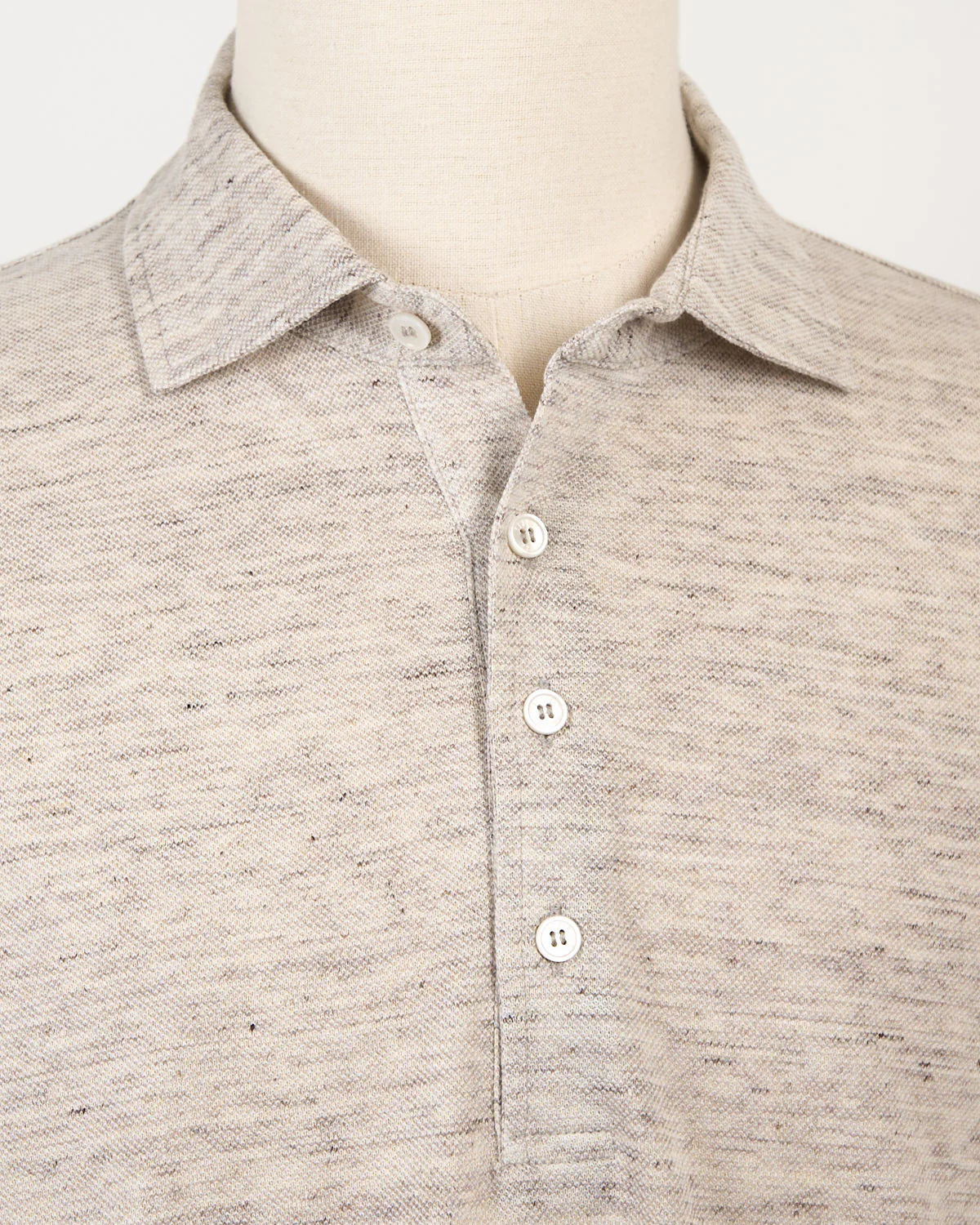 Quattro Piquet Lino Melange Polo - Image 2