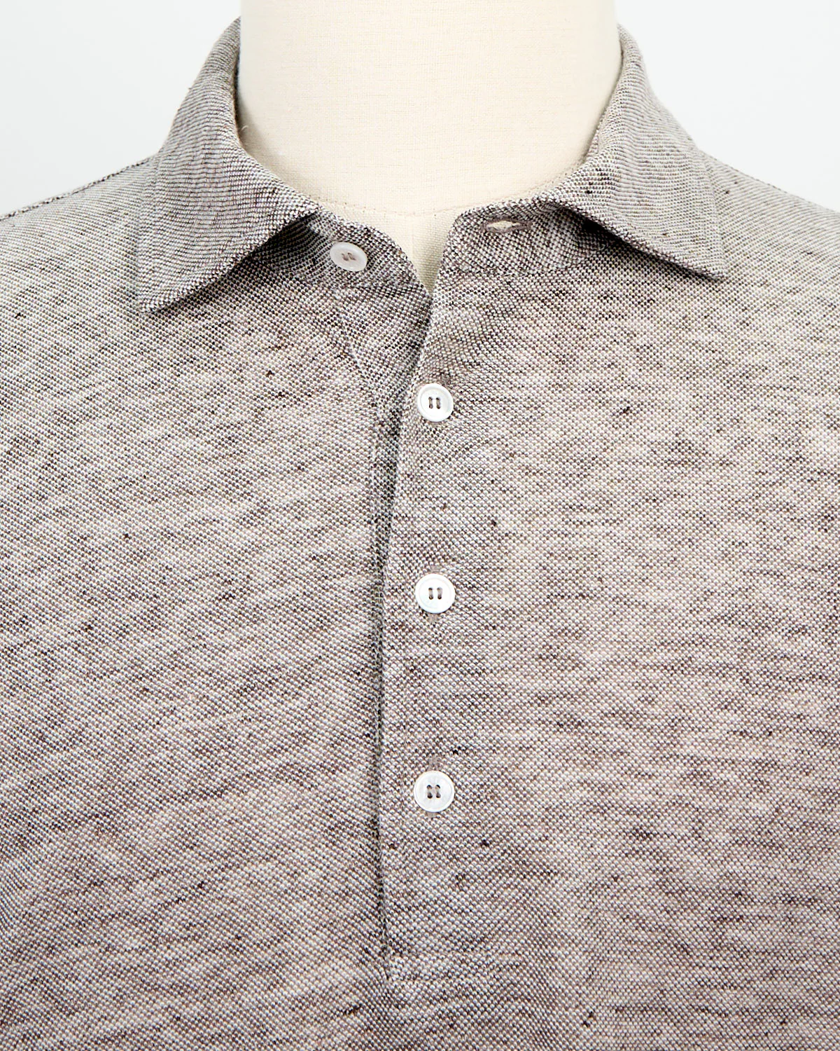 Quattro Piquet Lino Melange Polo - Image 8