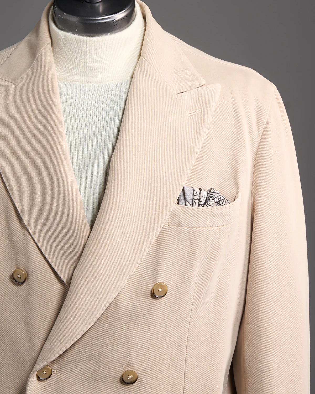 Super Soft Drill Cotton Double Breasted Blazer - Image 2