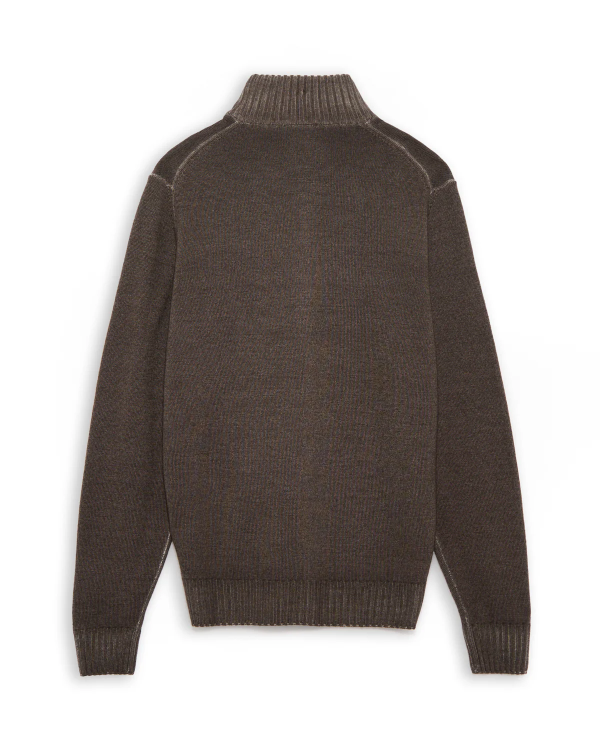 Garment Dyed Merino Wool 7 Gauge Full Zip Cardigan - Image 3