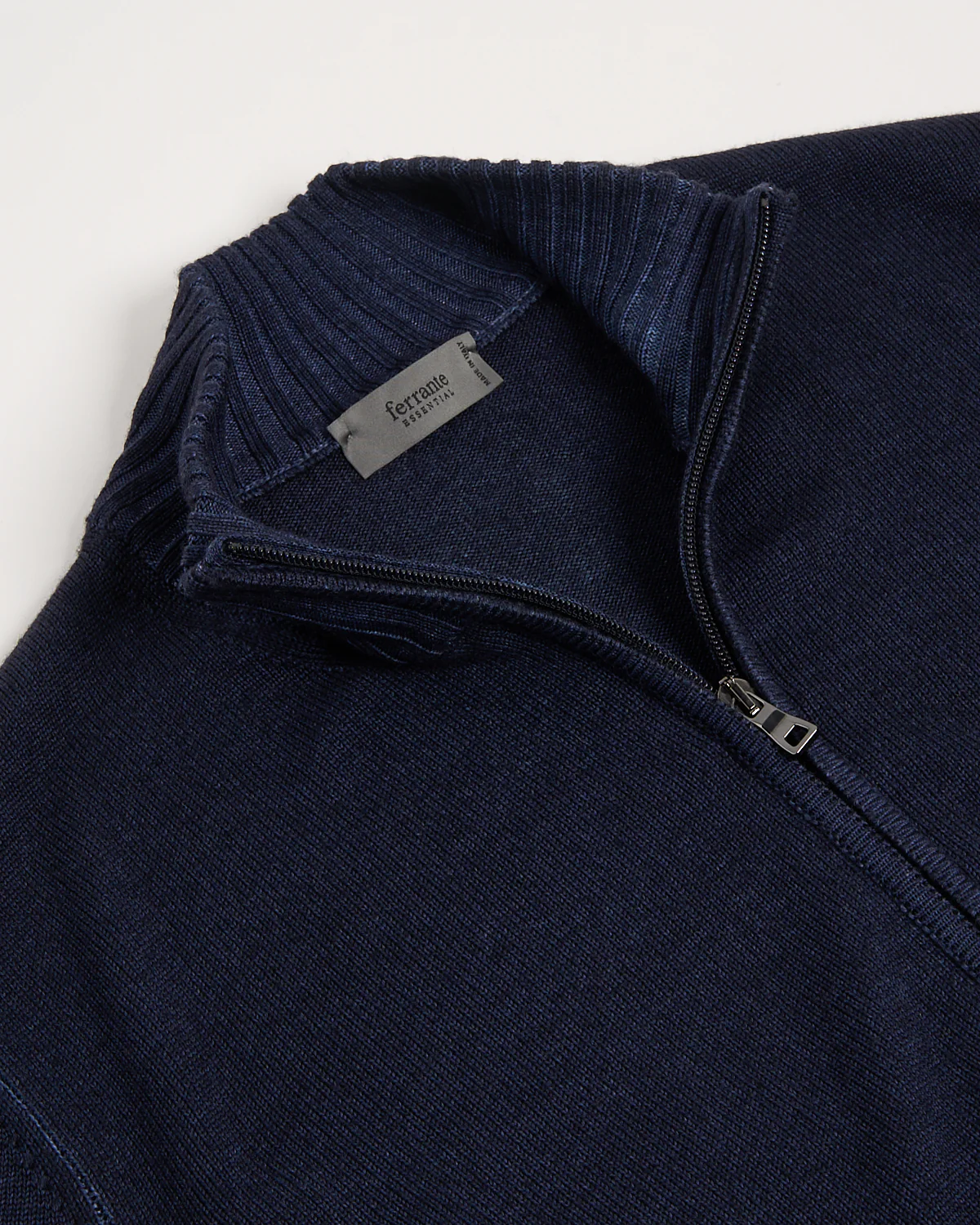 Garment Dyed Merino Wool 7 Gauge Full Zip Cardigan - Image 4