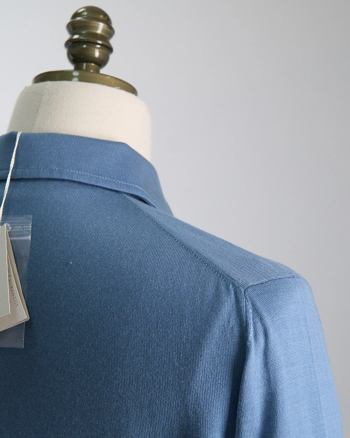 Elegant Stand-Up Collar Long Sleeve Fine Merino Polo - Image 4