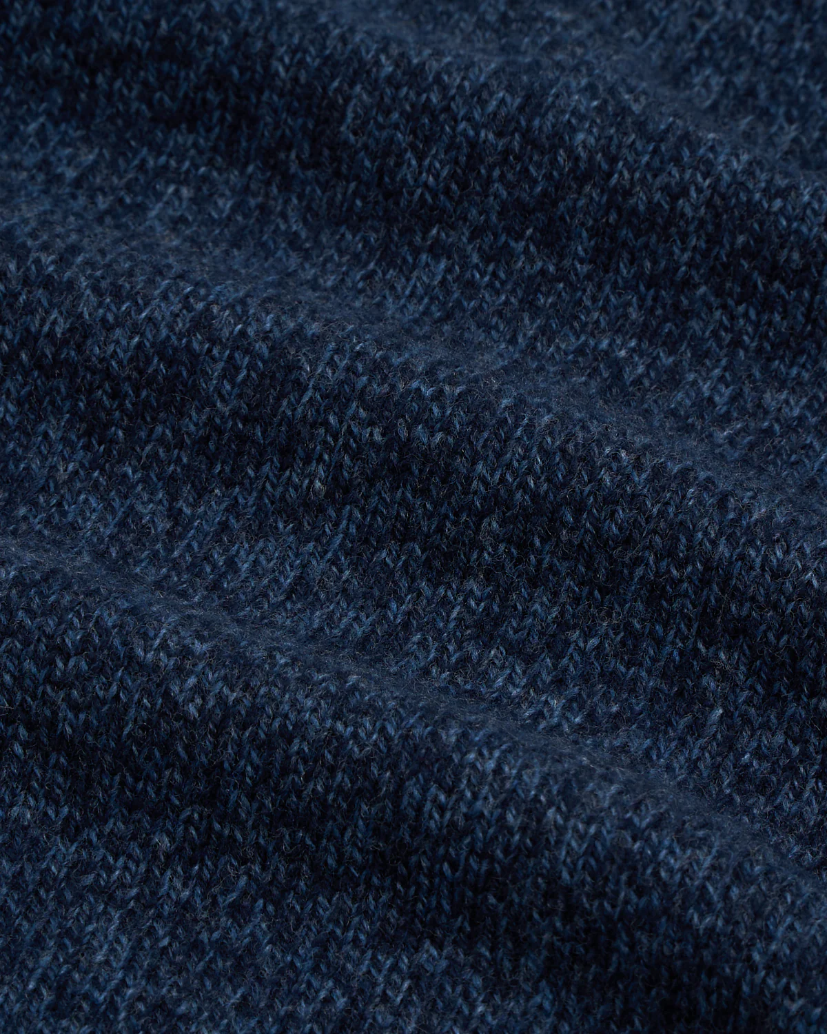 Heathered Wool Ribbed Quarter Zip Sweater - Image 6