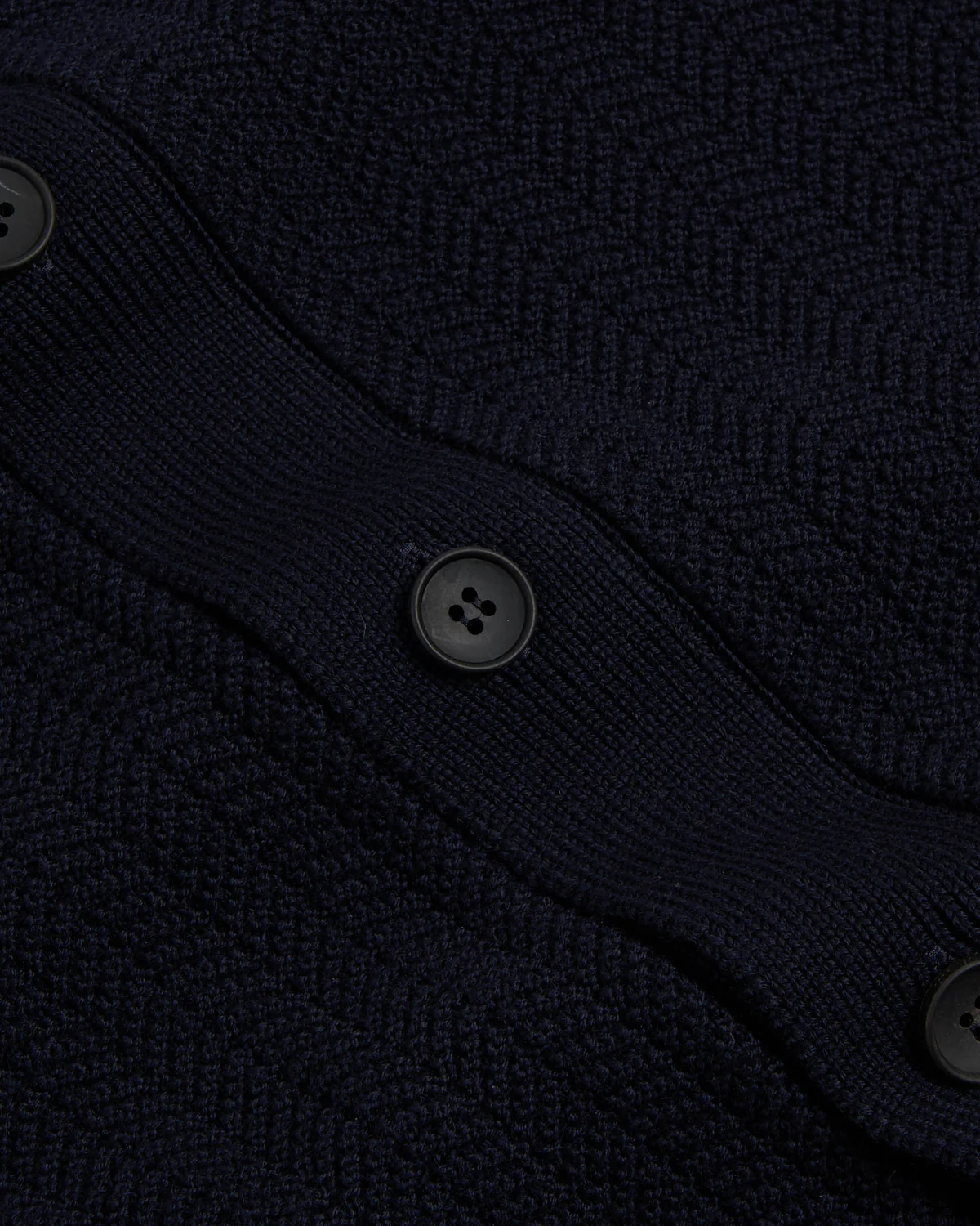 Jacquard Knit Full Button Sweater Shirt - Image 4