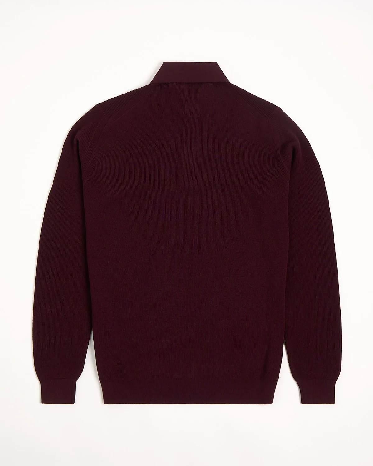 Liquid Jersey Wool Elevated Long Sleeve Polo - Image 3