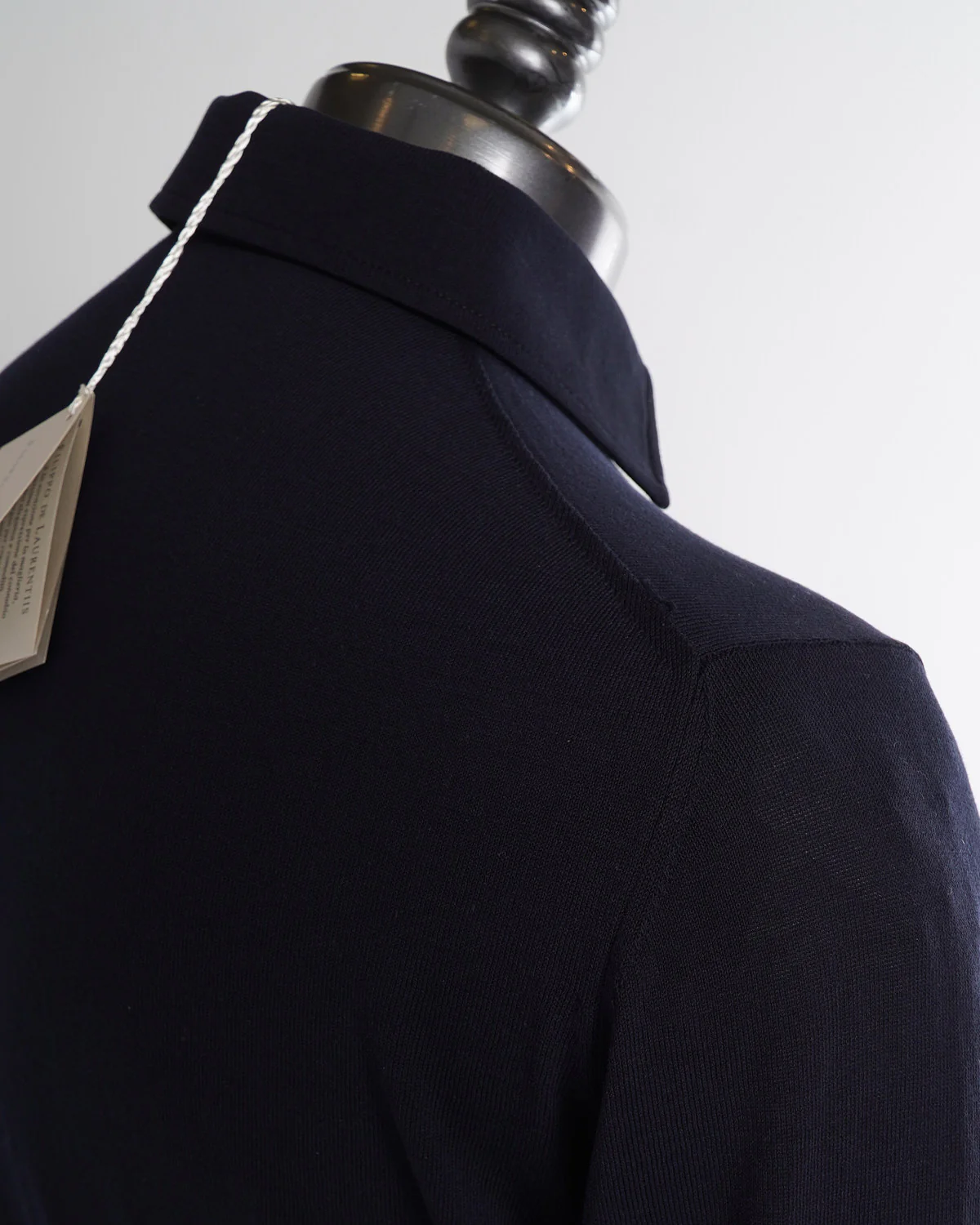 Long Sleeve Crepe Cotton Polo - Image 4