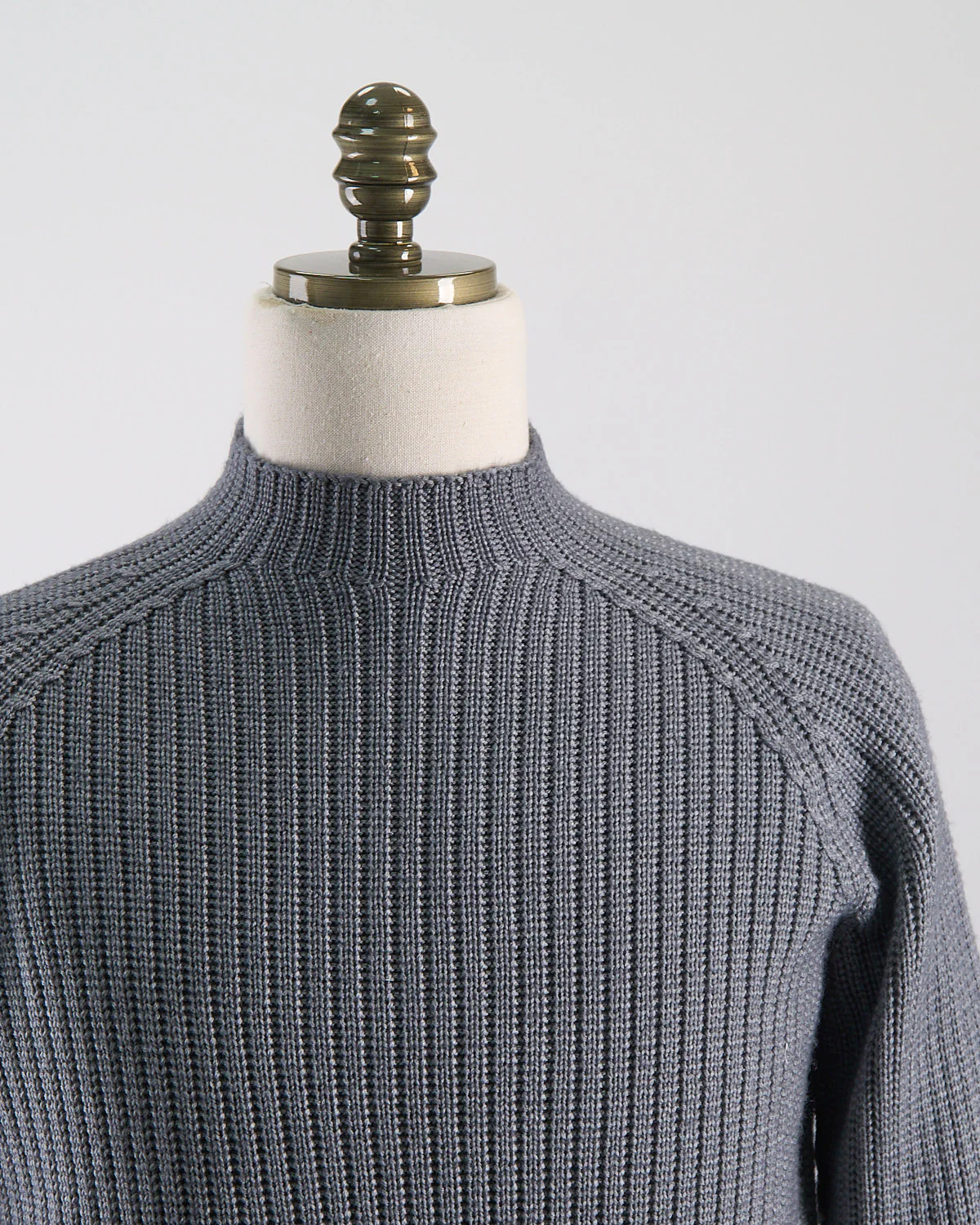 Ribbed Cable Mock Neck Sweater - Image 3