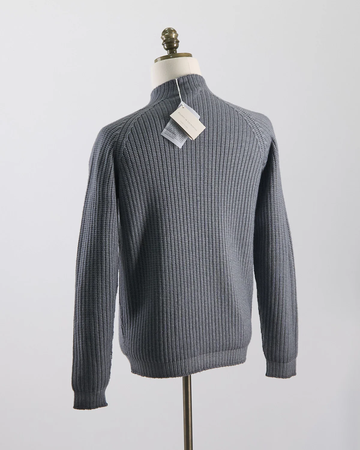 Ribbed Cable Mock Neck Sweater - Image 6