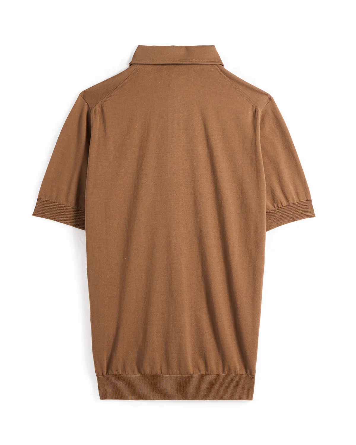 Standup Collar Crêpe Cotton Polo - Image 3