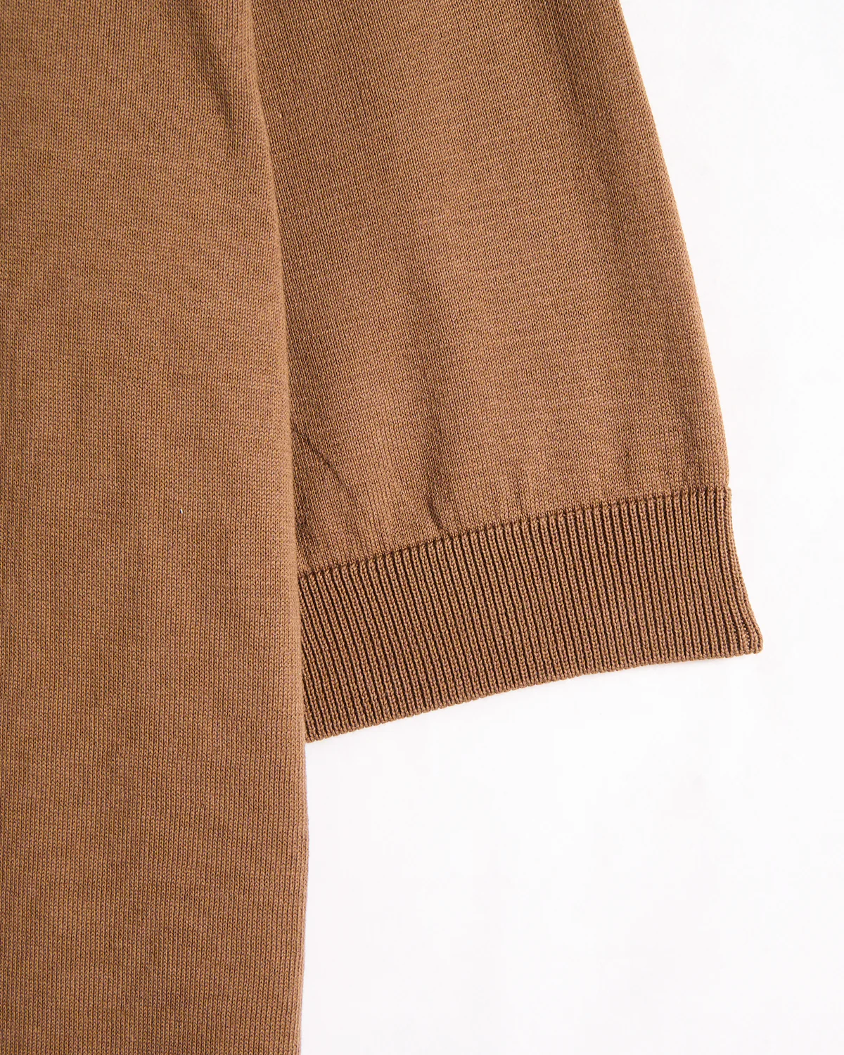 Standup Collar Crêpe Cotton Polo - Image 4