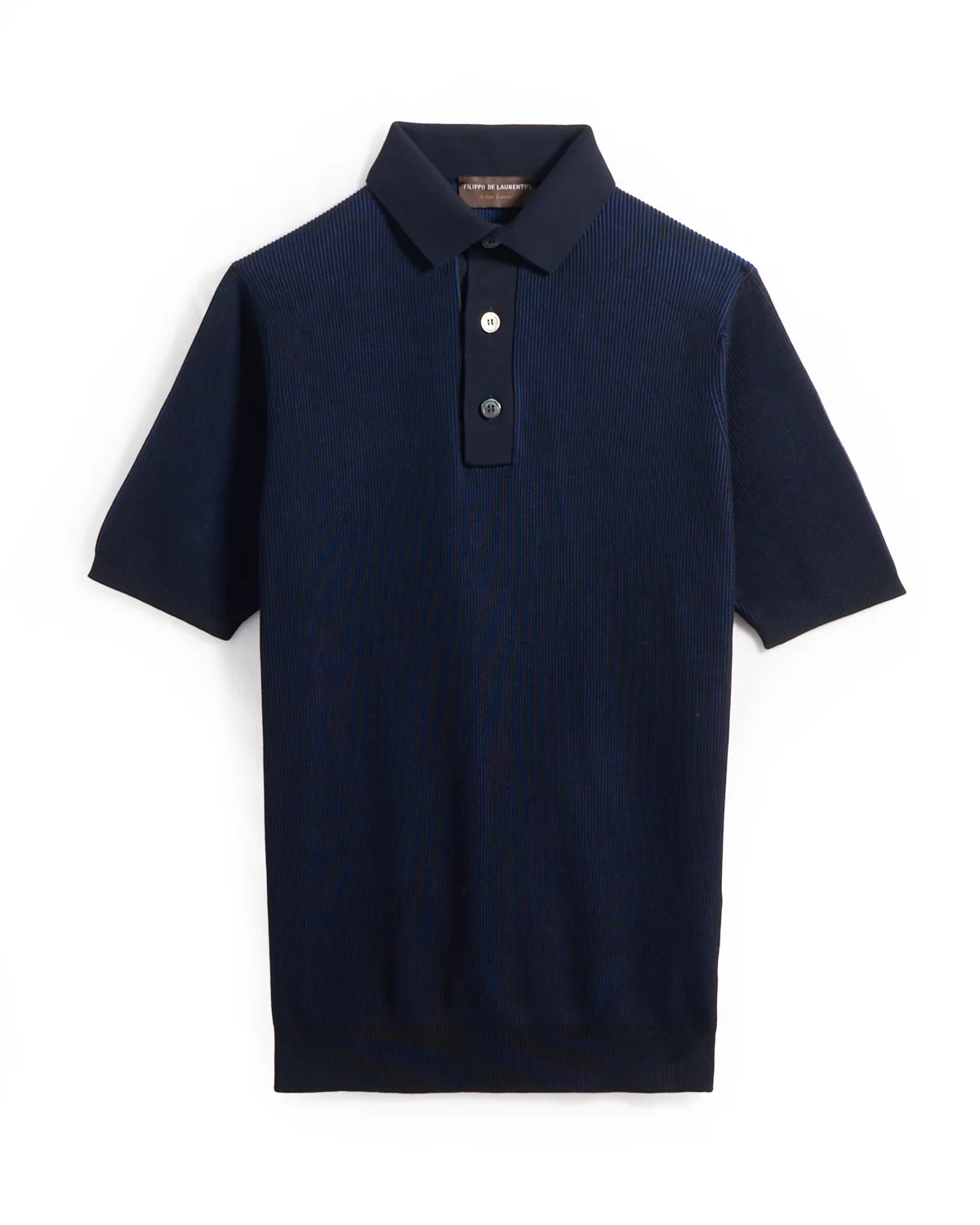 Two Tone Ribbed Polo
