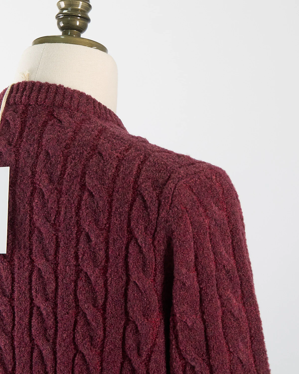 Plush Comfy Cableknit Crewneck Sweater - Image 5