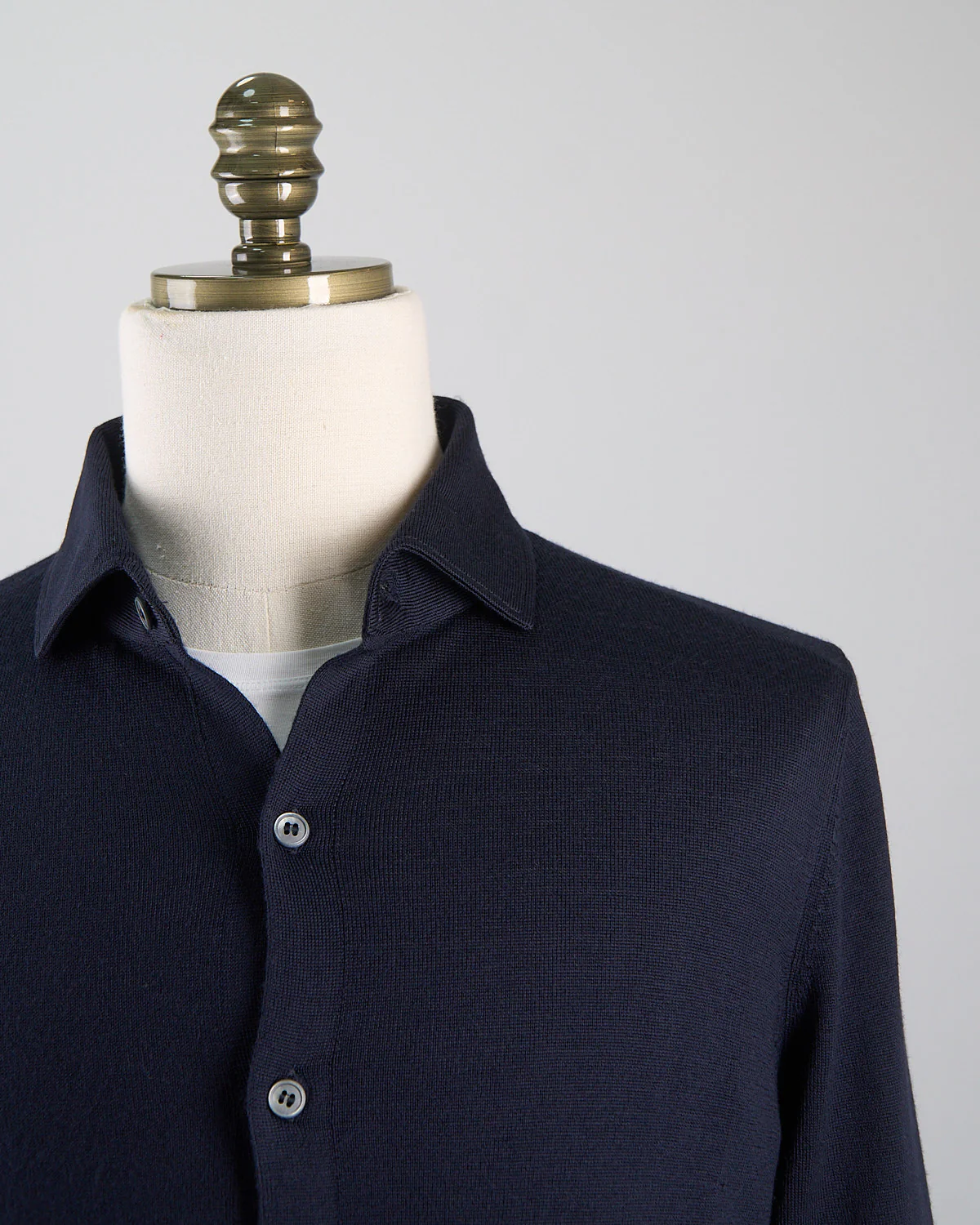 Athleisure Full Button Wool Shirt - Image 3