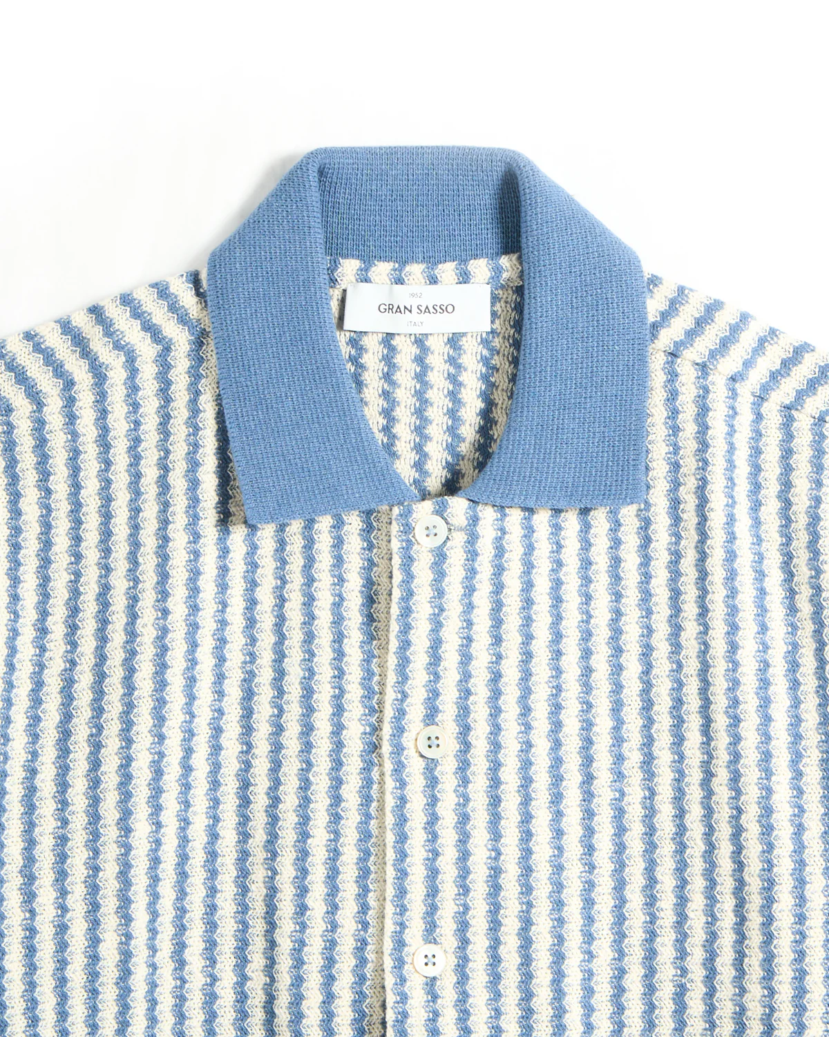 Ruschel Zig Zag Full Button Short Sleeve Overshirt - Image 4