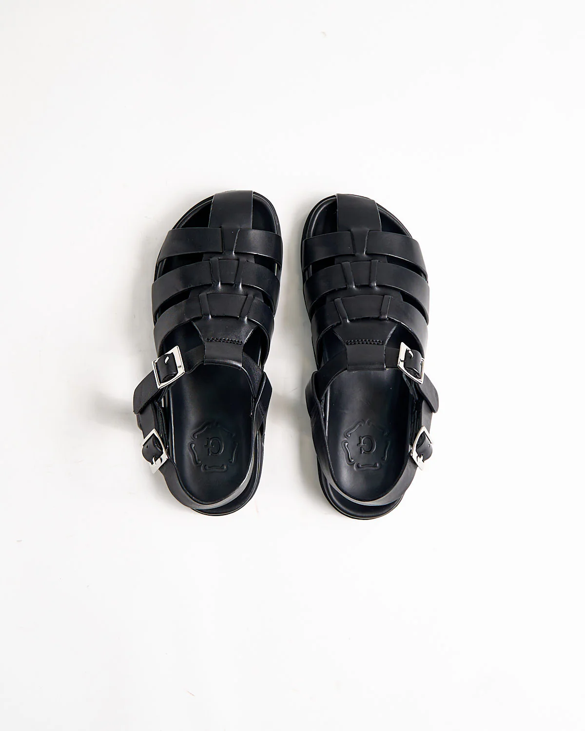 Quinton 114455 Black Calf Leather Sandals - Image 6