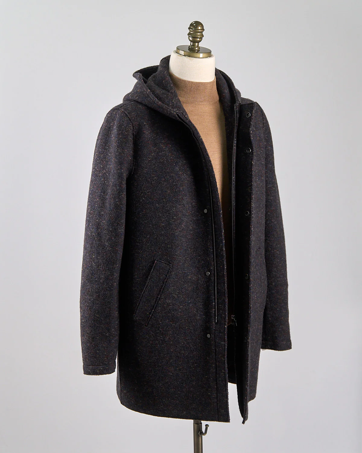 Boiled Wool Sweater Parka