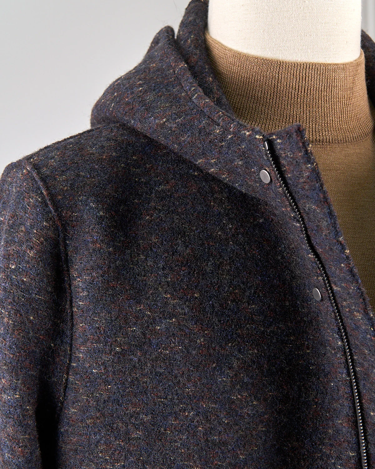 Boiled Wool Sweater Parka - Image 5