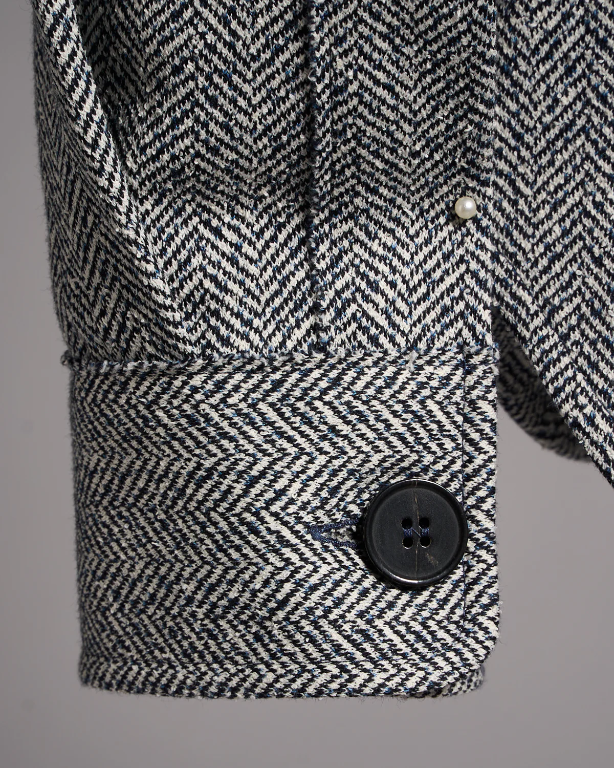 Bouclé Herringbone Shirt Jacket - Image 7