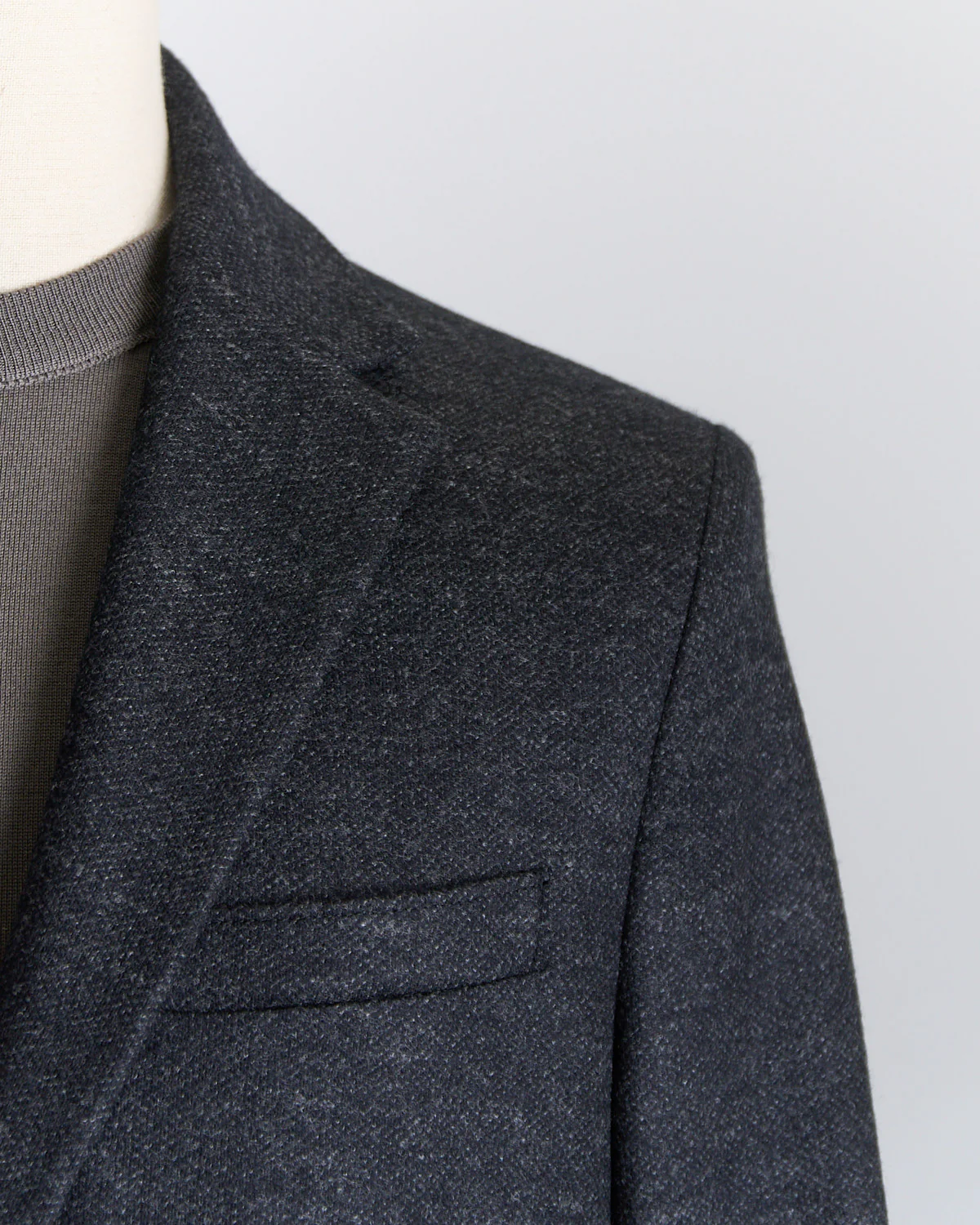 Luxury Vitale Barberis Pindot Stretch Knit Sweater Jacket - Image 3