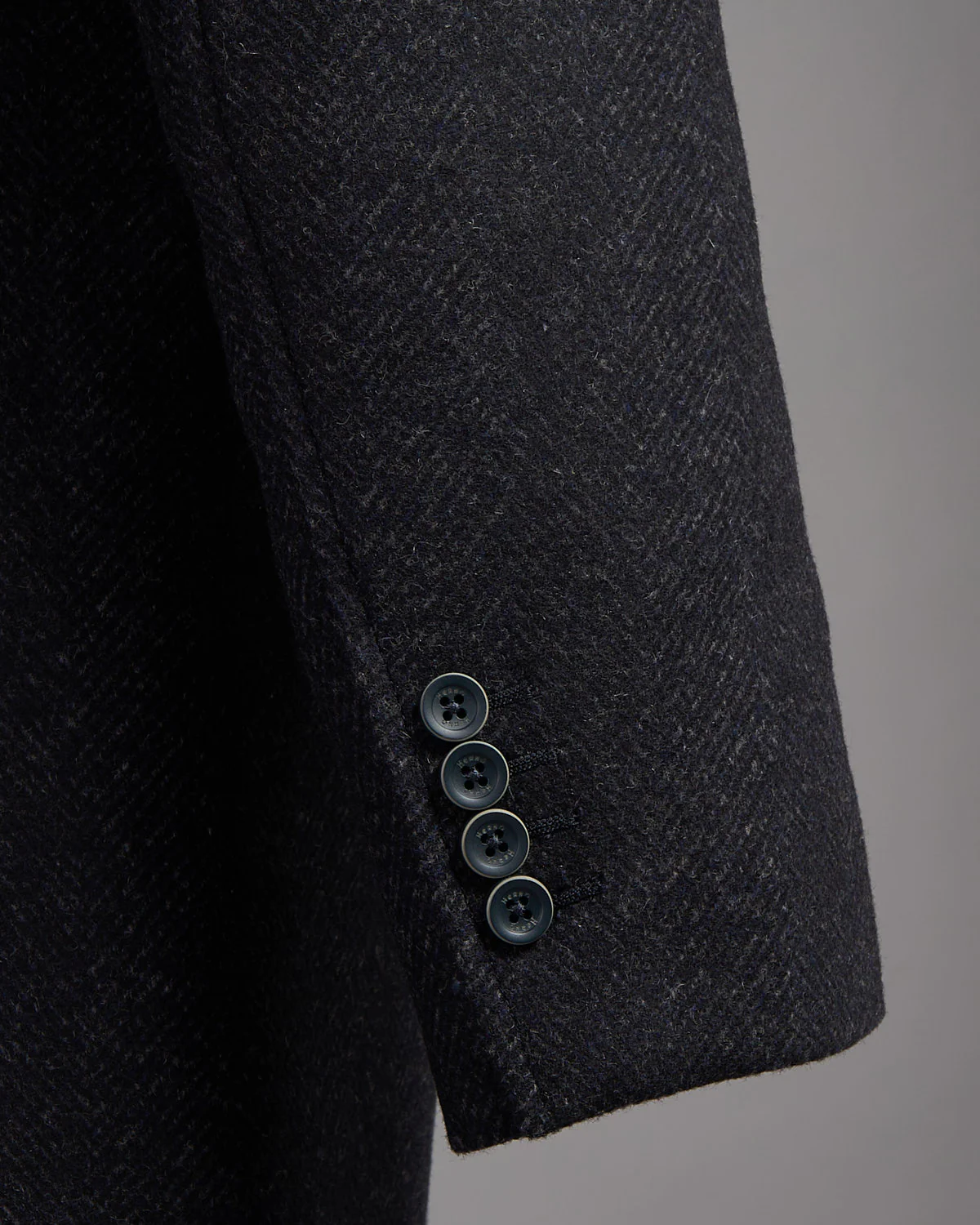 Shaded Effect Herringbone Tech Wool Winter Topcoat - Image 11