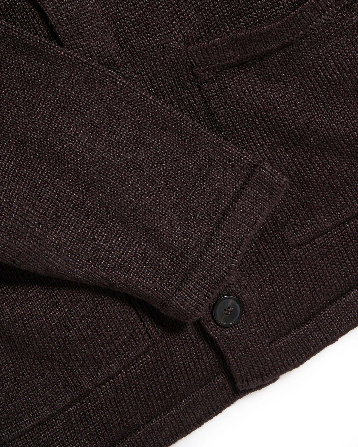 100% Washed Linen Classic Pub Jacket Sweater - Image 4