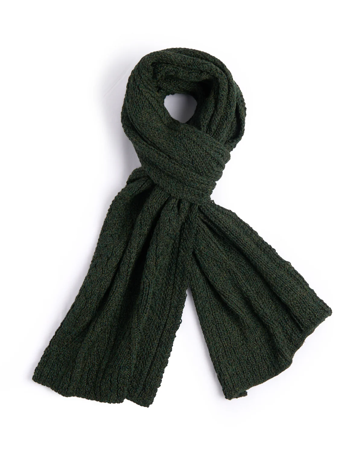 Alpaca Silk Classic Aran Cable Scarf - Image 2