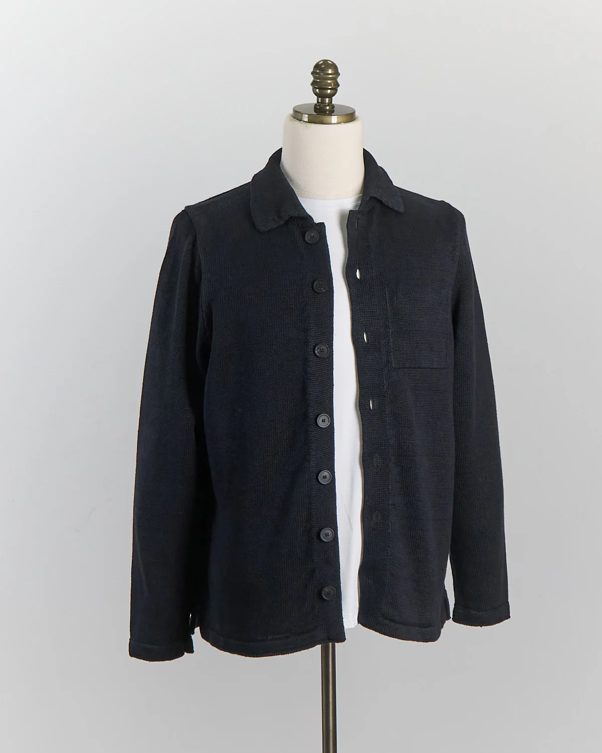 Signature 100% Washed Linen Black Shirt Jacket - Image 4