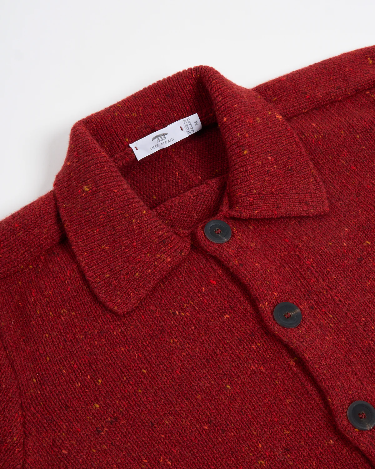 Wool-Cashmere Shirt Collar Carpenter's Jacket Sweater - Image 2