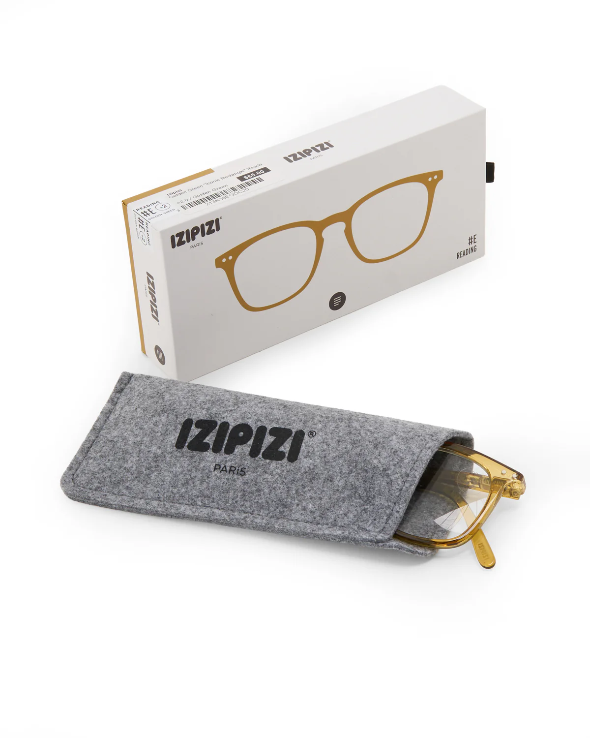 Golden Green "Iconic Rectangle" Reading Glassses #E - Image 4