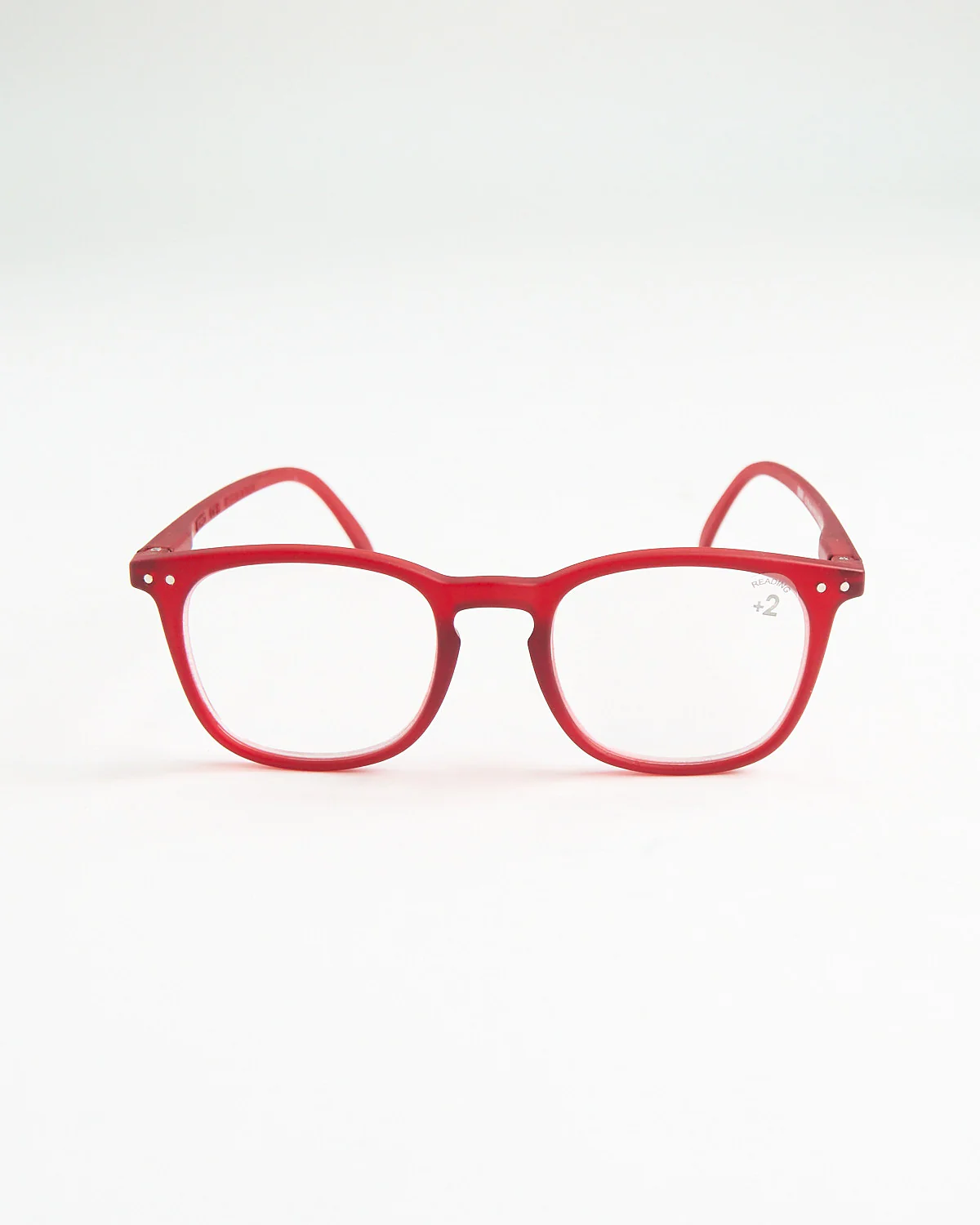 Red ''Trapeze' Reading Glasses