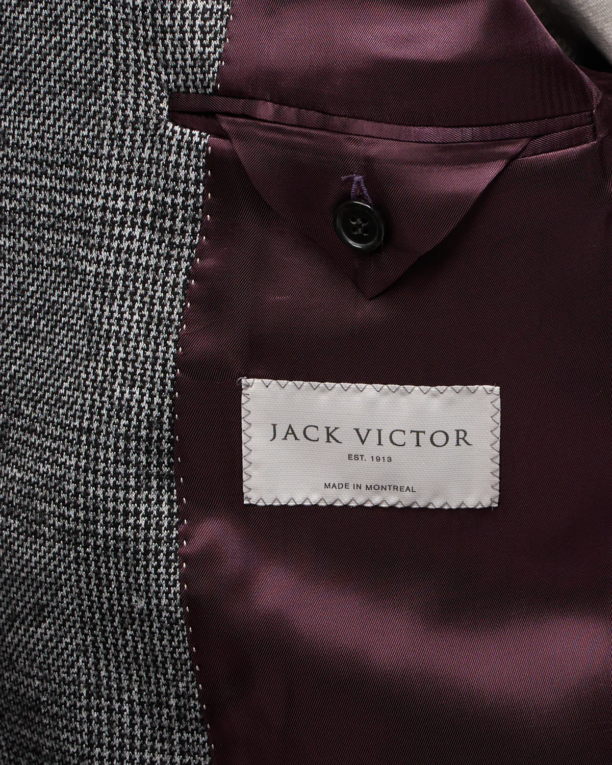 Black & White Prince Of Wales Wool Viscose Stretch 'Hampton' Sport Jacket - Image 7