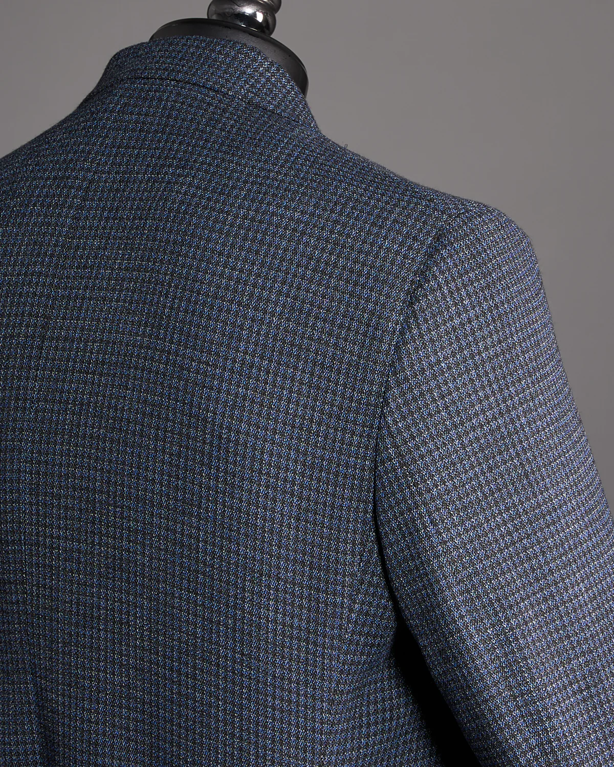 Indigo & Grey Neat Comfort Wool Stretch 'Hampton' Sport Jacket - Image 4